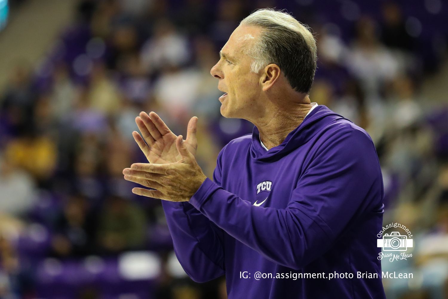 Coach Jamie Dixon Coaching From The Side